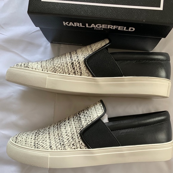 KARL LAGERFELD Elisha Color Block Slip On Sneakers - Picture 6 of 14